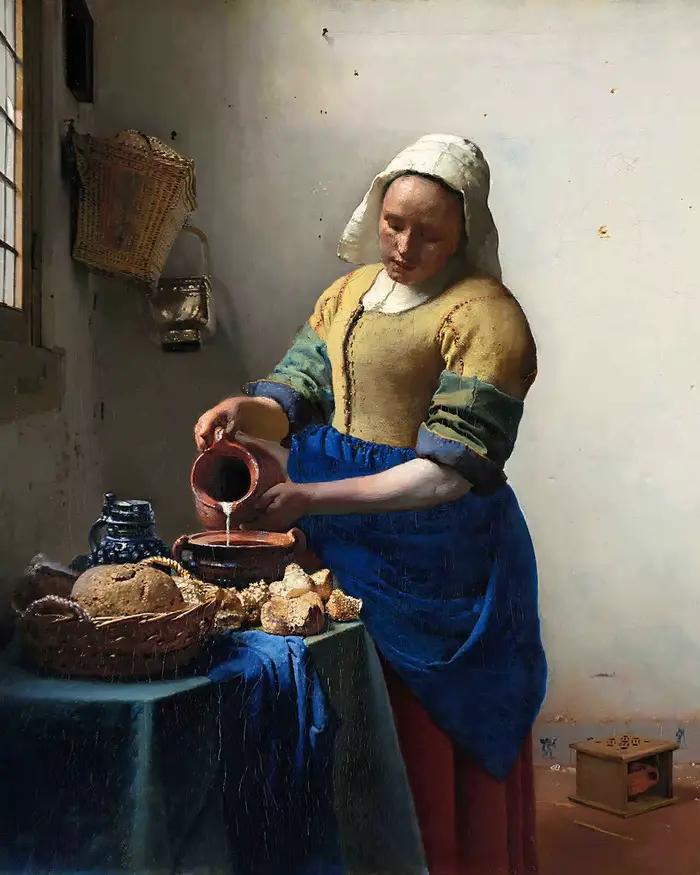 La demoiselle d'honneur de Johannes Vermeer, impression sur toile Giclée, décoration murale pour la