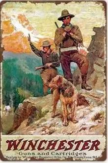 Panneau de chasse vintage en métal, décoration murale pour maison en bois, cadeau pour homme, décora