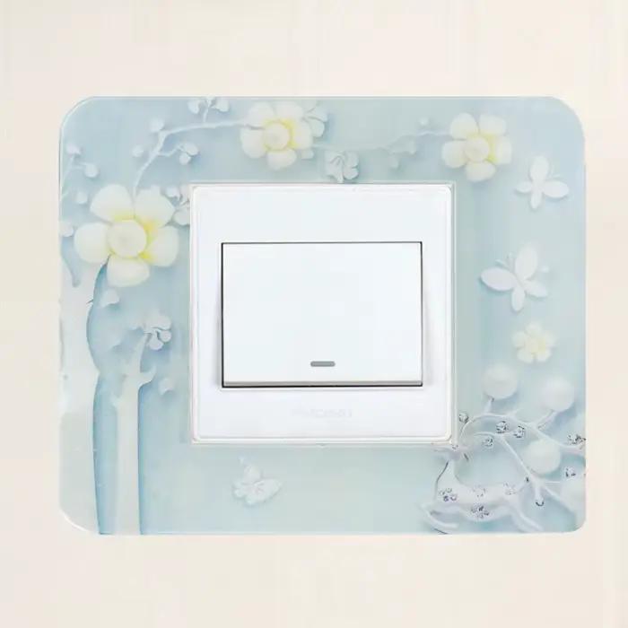 Autocollants décoratifs pour interrupteurs, couvre-interrupteurs pour chambre à coucher, salon, couv