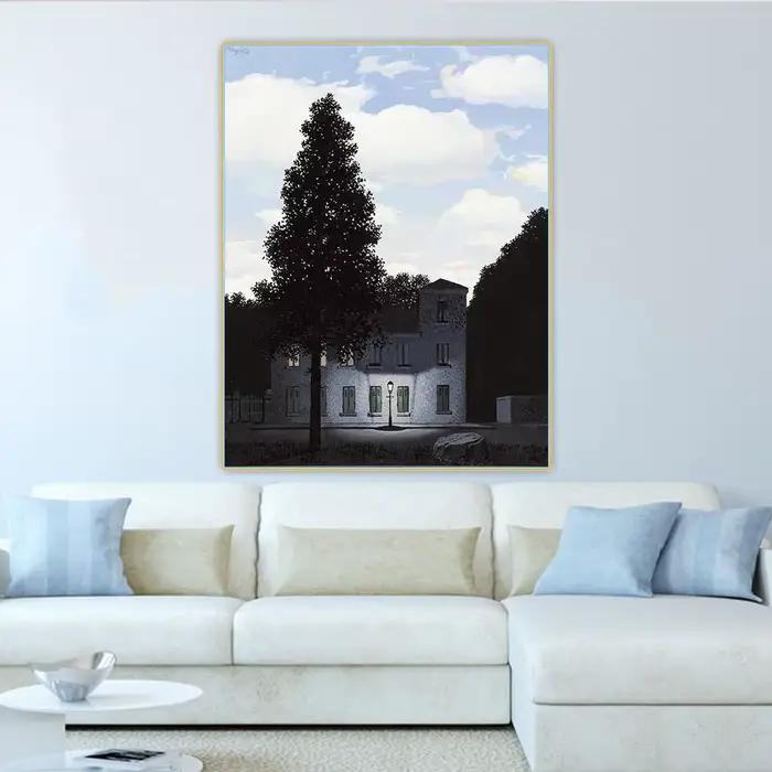 Renou Magritte "Empire des lumières, 1947", surréalisme, toile, peinture à l'huile, esthétique, déco