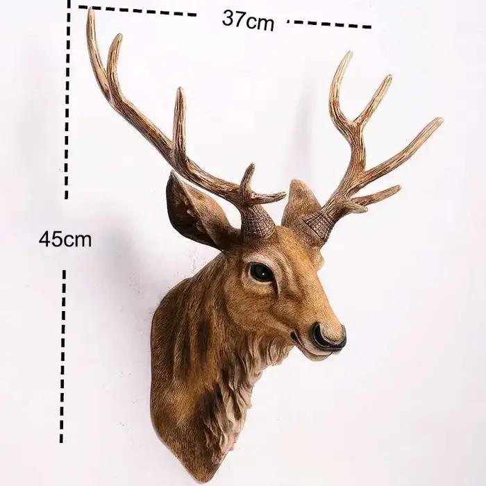 Décoration murale créative tête de cerf Animal, décoration murale faite à la main, décoration de fer