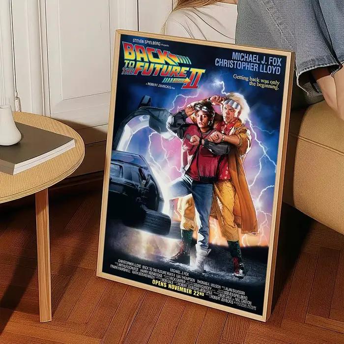 Affiche autocollante du film Retour vers le futur, décoration murale pour bureau, salon, décoration