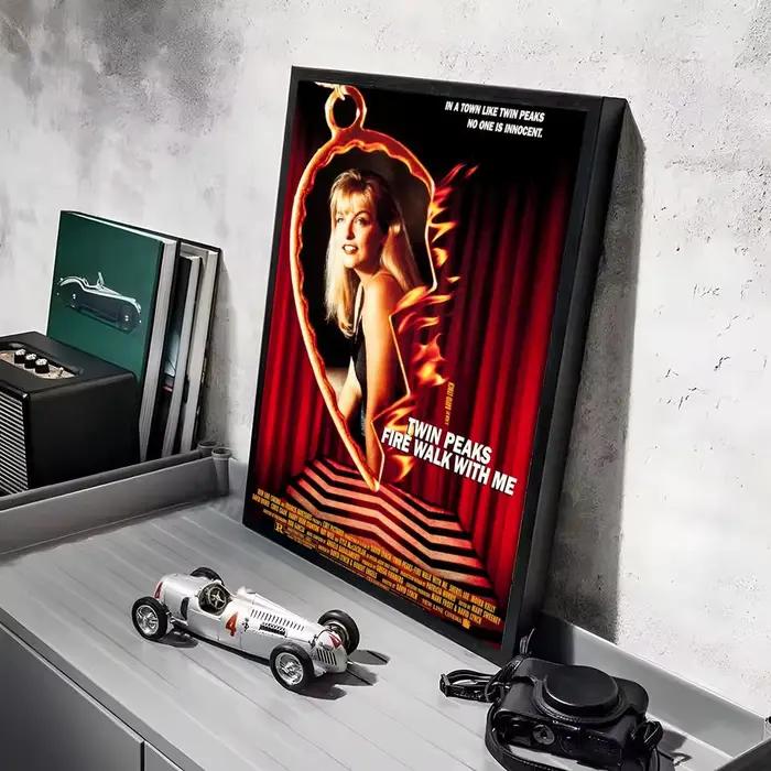 Affiche de la série télévisée classique T-Twin Peaks, autocollants décoratifs d'art mural, impressio