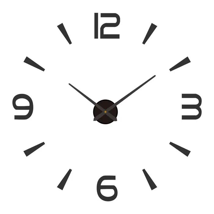 Grande Horloge murale au Design moderne 3D, à Quartz, à la mode, miroir acrylique, autocollants, déc