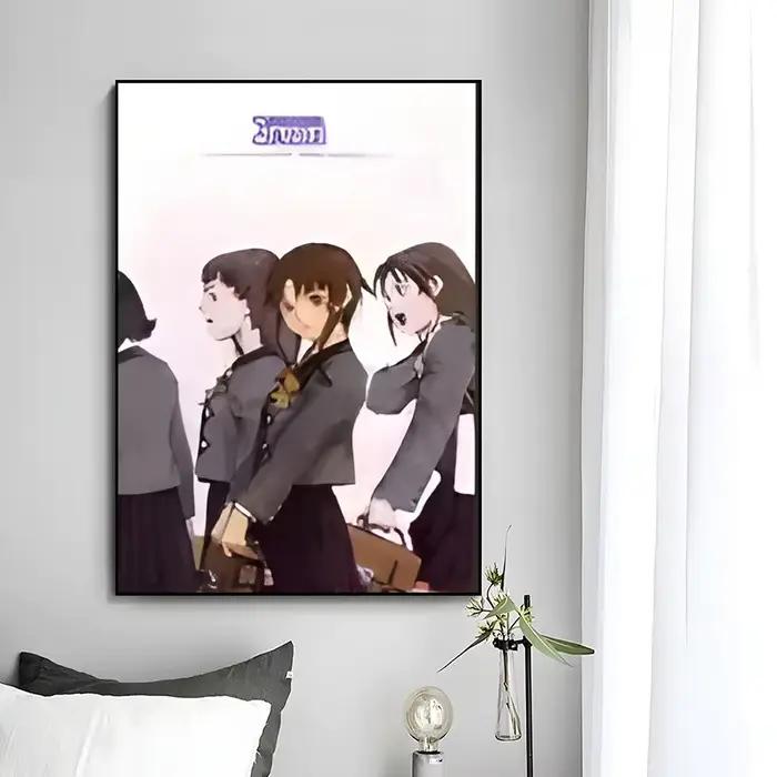 Affiche psychologique Cyberpunk de Serial Experiments Lain, impression d'art mural décoratif, décora