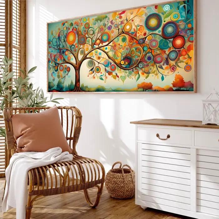 Affiche de paysage d'arbre de vie moderne, peinture sur toile imprimée, Art mural, chambre à coucher