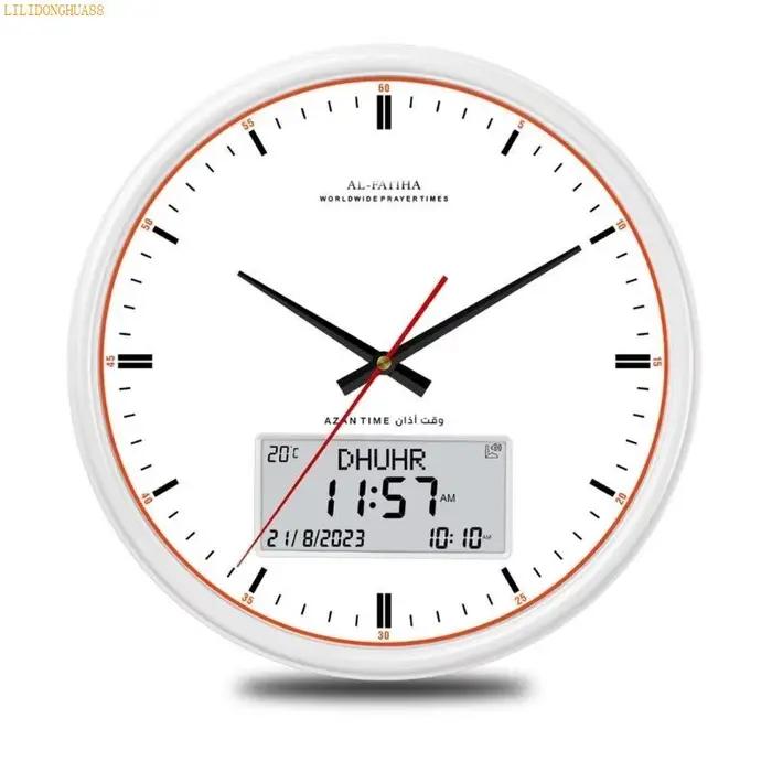 J1ha FAJ-360 Vintage Round Wall Clock Morloge d'alarme multifonctionnel pour le bureau chambre
