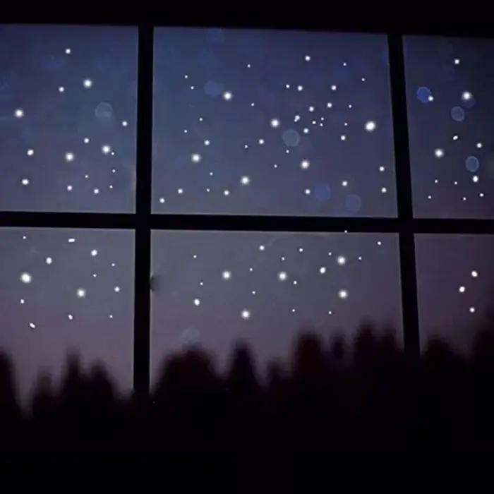 Autocollants muraux lumineux en vinyle, 407 pièces, décoration murale, étoile qui brille dans la nui