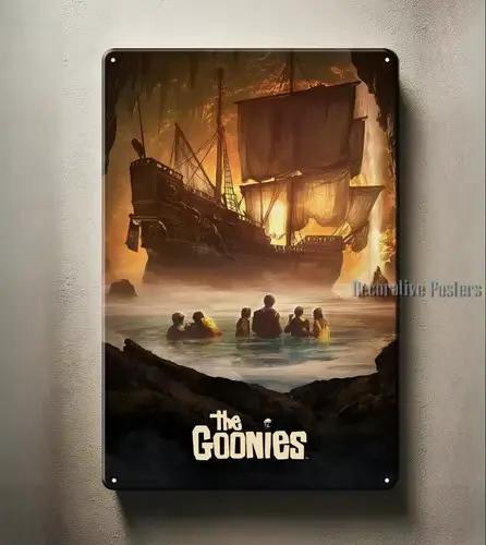 Affiche en métal du film 1u, The Goonies, signe en étain-20x30cm, plaque-aluminium-aluminium