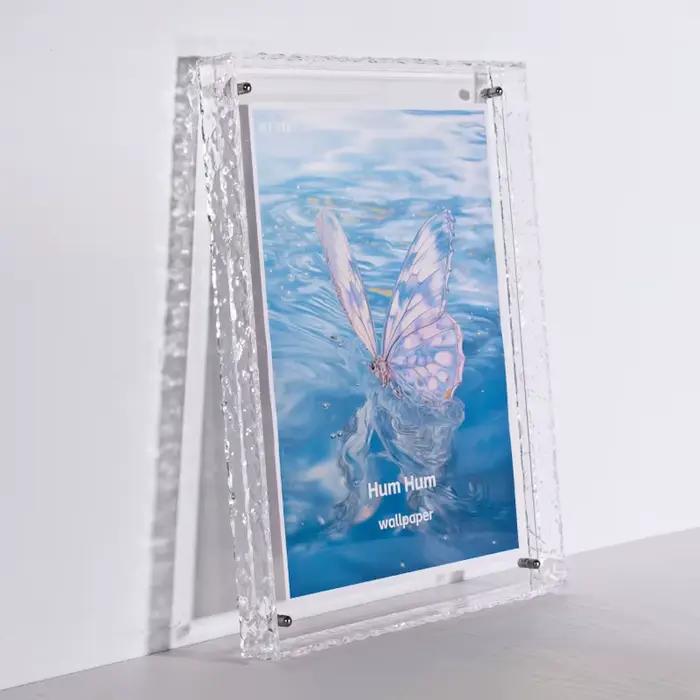 Cadre Photo en acrylique couleur, cadre Photo et plateau décoratif en acrylique, formats horizontaux