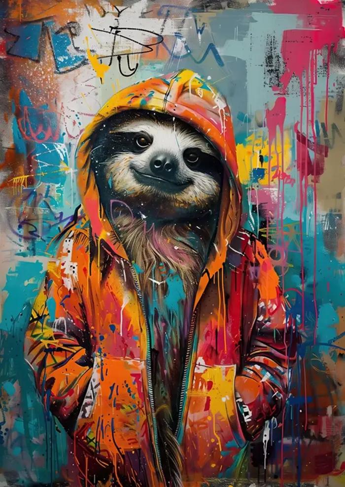 Affiches et impressions sur toile Banksy Pop Street Graffiti, art mural animalier, peintures de pand