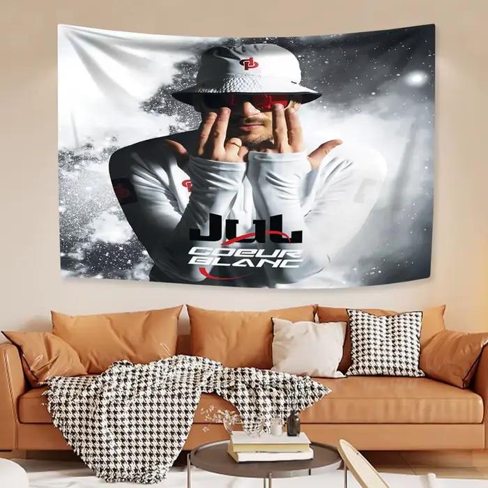 Jul C'est Pas Des Lol drapeau Album couverture tapisserie rappeur affiche Tarot Hippie chambre Bar c