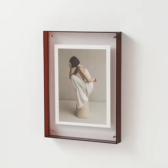 Cadre Photo Transparent en acrylique Double face, bricolage, affiche, peinture, Hall, chambre à couc