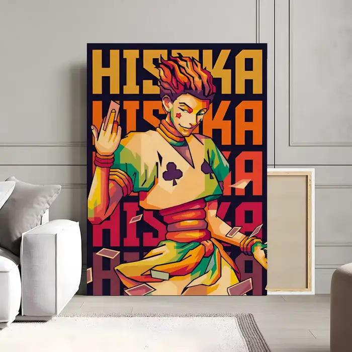 Hunter X Hunter Hisoka – peinture sur toile de calligraphie, affiche: sans plis, imperméable, Durabl