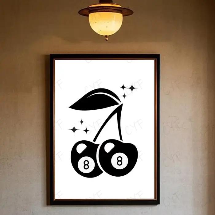 Affiche de lecteur de disque de billard noir et blanc, Art mural de haute qualité, pour la maison, l