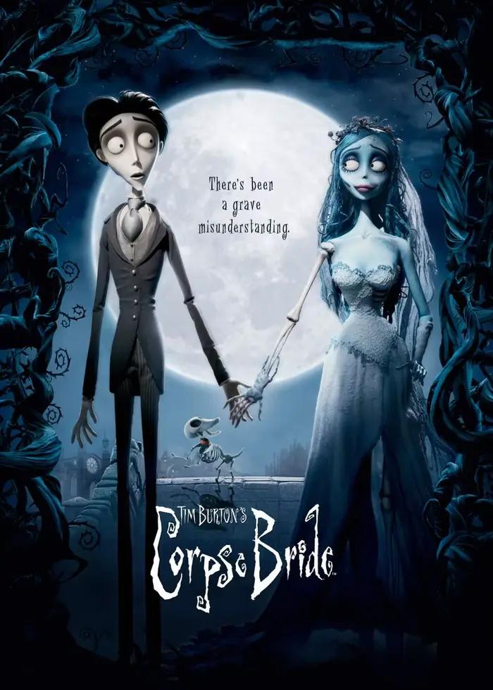 Affiche de la mariée cadavre de Tim Burton, peinture sur toile, Art café, décor d'image créatif, pap