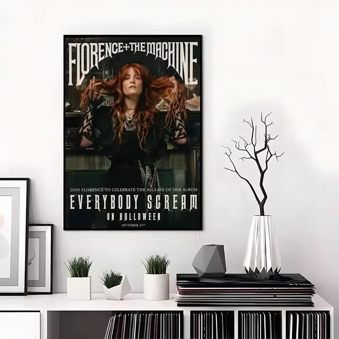 Affiche F-Florence and the Machine, autocollants haute définition, adaptés à la chambre à coucher, a