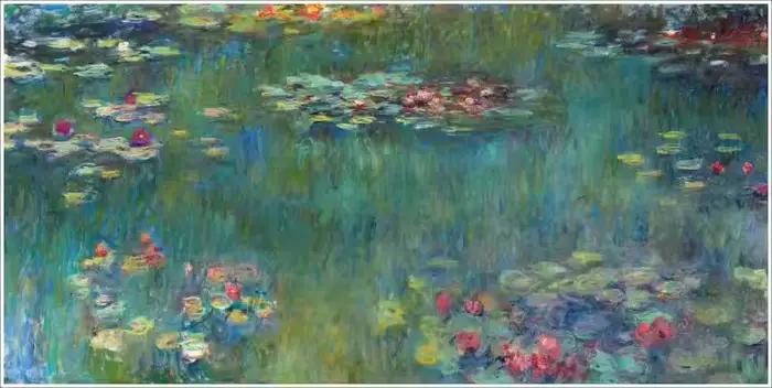 Toile de peintures de Lotus d'eau de Claude Monet, grande taille, Reproduction, affiches impressionn