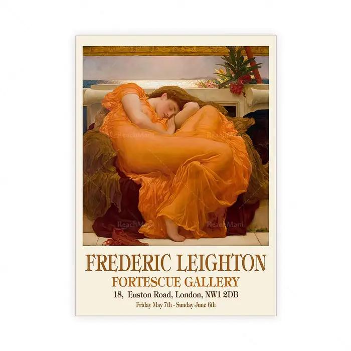 Affiche d'exposition de musée Orange, peinture Frederick Leighton