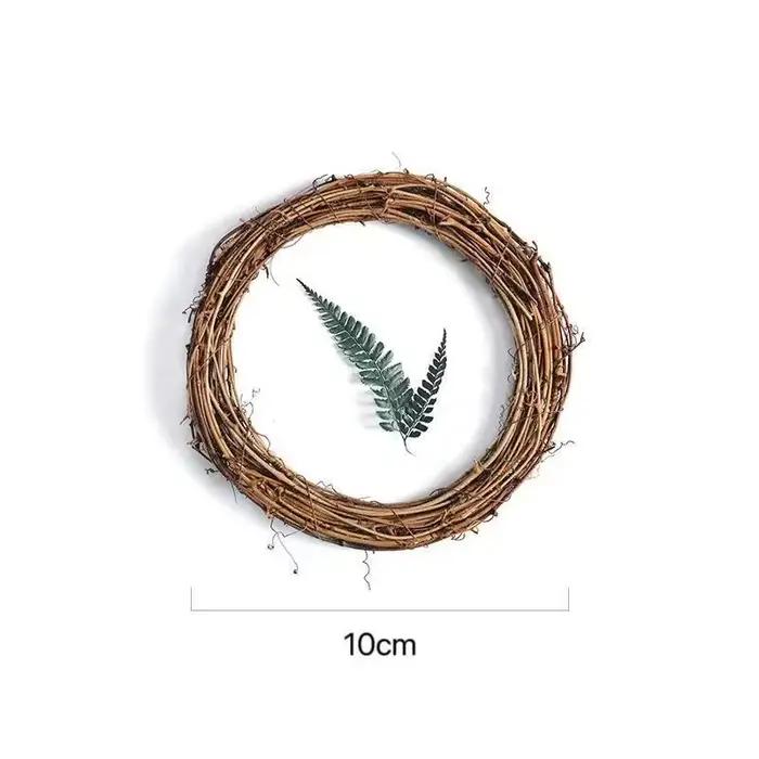 10cm/15cm/20cm cadre en rotin artificiel maison de mariage fête de noël jardin extérieur décor brico