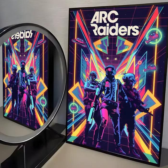 Affiche de jeu ARC r-raiders, autocollant mural moderne en papier PP, décoratif minimaliste pour caf