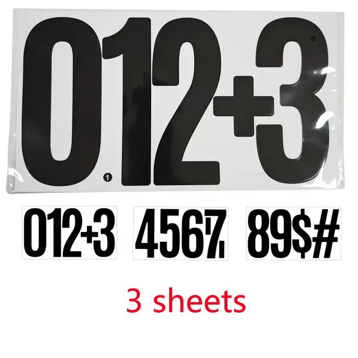 Autocollants lettres et chiffres de 15 cm (6 pouces) – Grandes lettres alphabétiques pour décoration