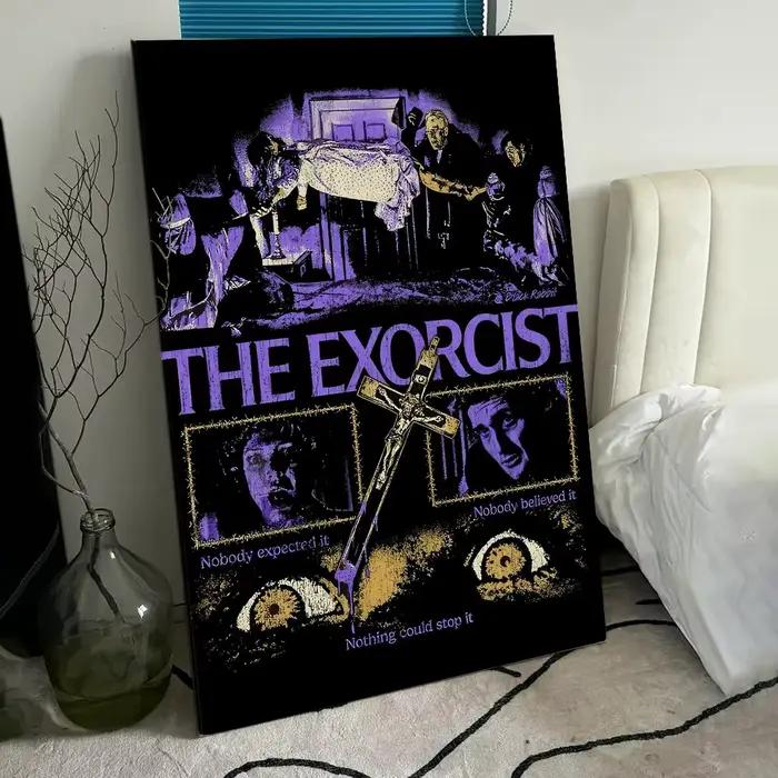 Affiche de film d'horreur classique The E-Exorcist, Art mural auto-adhésif HD en PVC, imperméable et