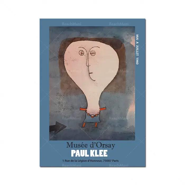 Paul Klee – peinture décorative moderne de Style abstrait classique, affiche d'exposition sur toile,