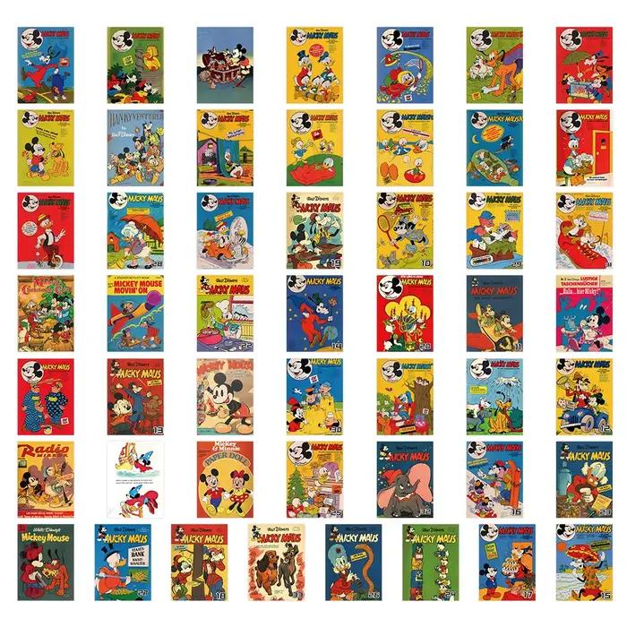 50 autocollants rétro Disney – autocollants décoratifs pour ordinateurs portables, cahiers et décora