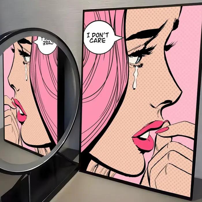 Affiche Retor Roy Lichtenstein, autocollant mural moderne en papier PP, décoratif minimaliste pour c