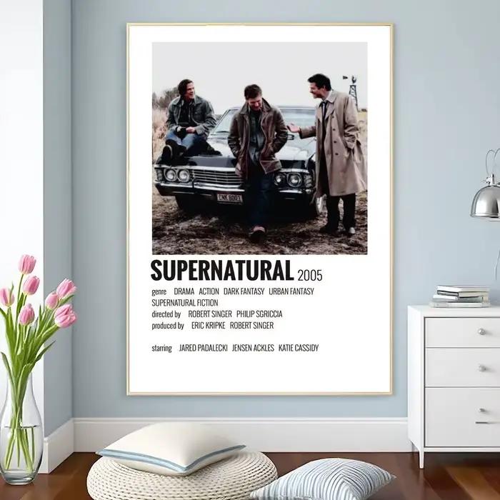 Affiche nordique de film surnaturel HD, affiches imperméables auto-adhésives, décor polyvalent pour