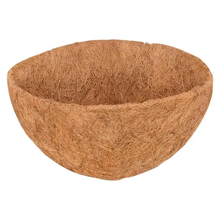 Panier suspendu naturel en fibre de coco, décoration murale, jardinière respirante multifonctionnell