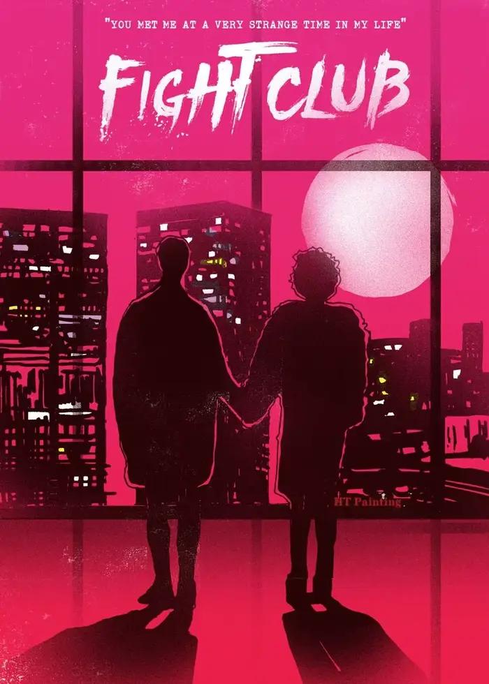 Affiche de Film de boxe du Club de combat de Film classique Brad Pitt, peinture sur toile imprimée H