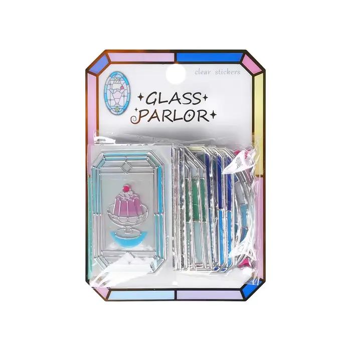 Autocollants 3D créatifs style fenêtre en verre peint, pour scrapbooking, journalisation DIY, papete