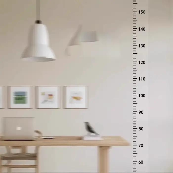 2m Wall Height Measurement Card - Easy-to-Read Durable PC Material Writeable & Removable Ideal for R