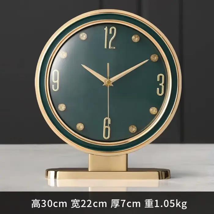 Horloges de Table au Design moderne et Simple, décoration de salon en métal, horloges de bureau de l