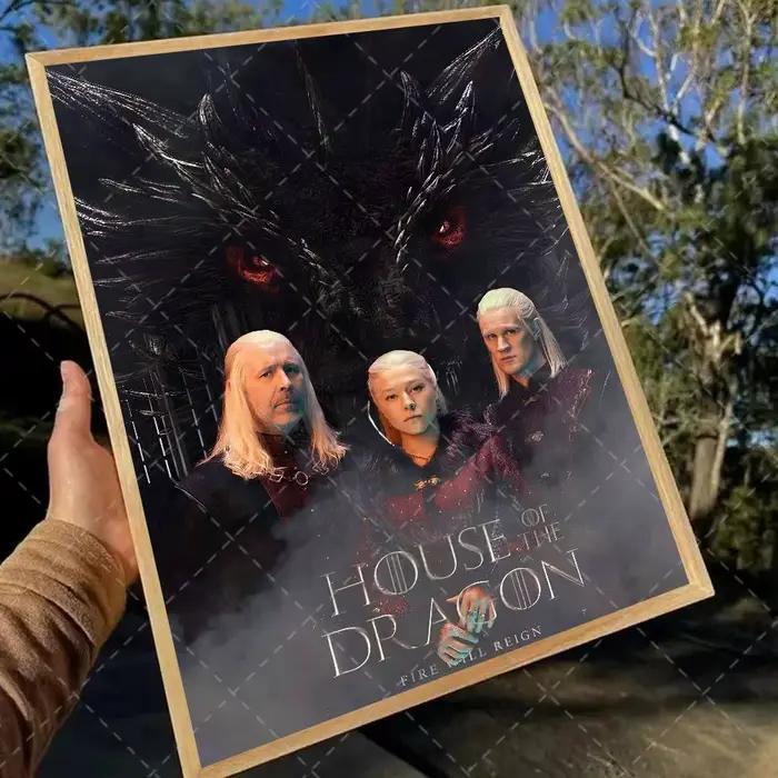Affiche de film Game Of T-ThroneS W-Western D-Dragon, impression d'image murale HD pour chambre à co