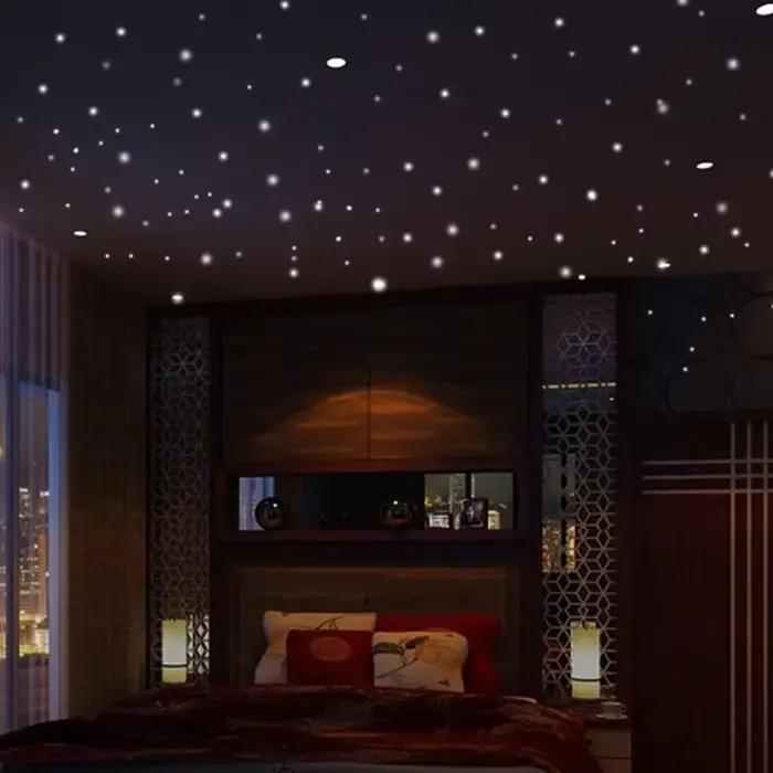 Autocollants muraux lumineux en vinyle, 407 pièces, décoration murale, étoile qui brille dans la nui