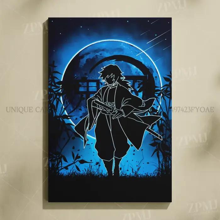 Affiche sur toile Demon Slayer HD, images imprimées, figurines d'anime, peintures de décoration pour