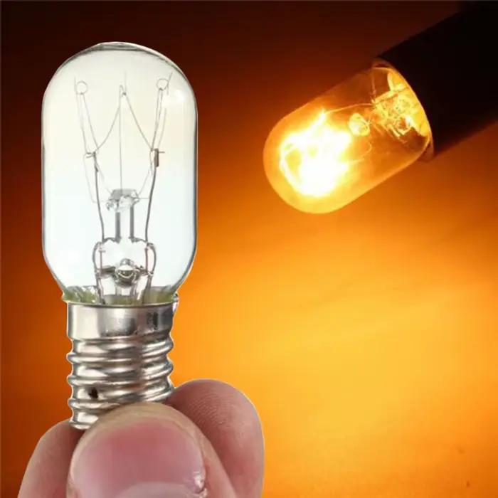 20 pièces E14 lampe à sel Globe ampoule 15W réfrigérateur ampoule de remplacement four ampoules en v