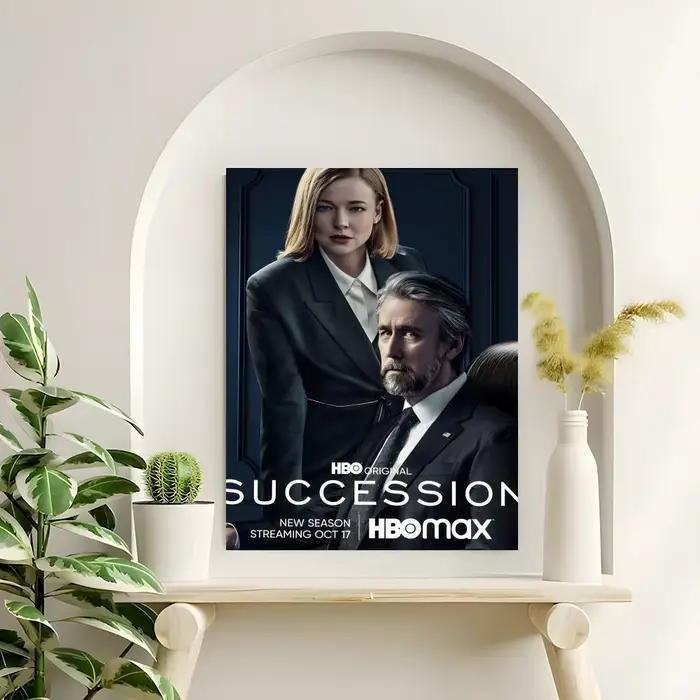 Affiche de la série télévisée Succession, autocollants haute définition, adaptés à la chambre à couc