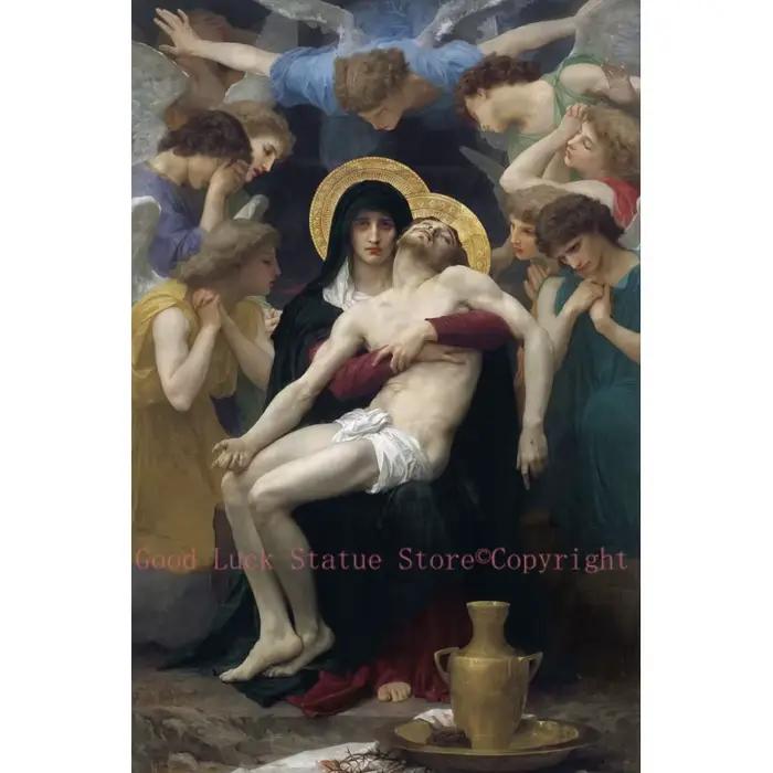 Maison église cathédrale décoration murale religion ART William Bouguereau suffisant jésus Christ im