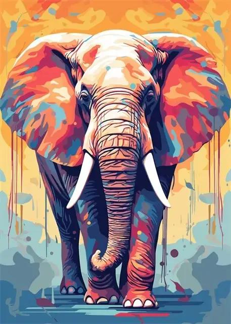 Abstrac – peinture sur toile d'animaux sauvages colorés, poulpe, chat, singe, Lion, Graffiti Pop Art
