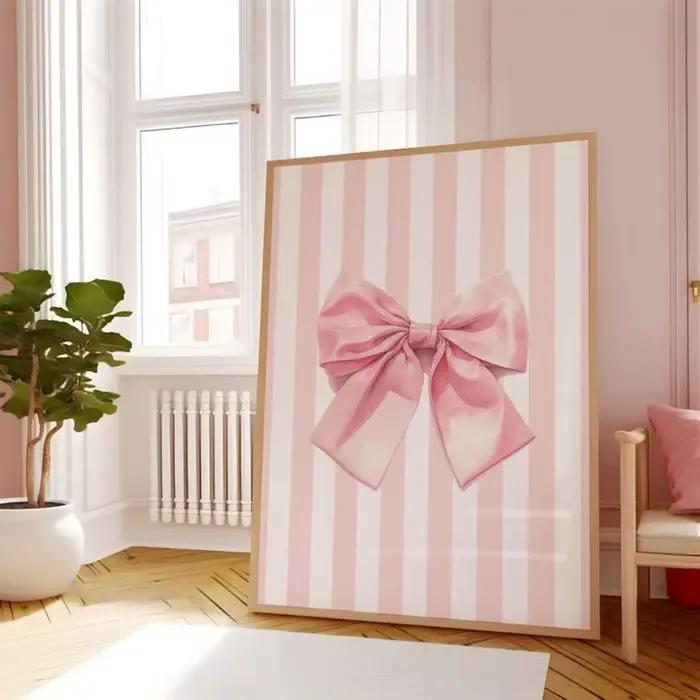 Affiche sans cadre rose pour étudiante, à imprimer, thème 'Fragrance Girl', décoration mode pour dor
