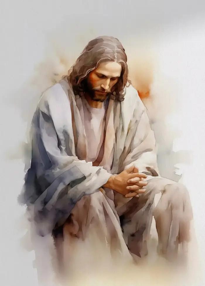 Affiche de jésus et de la croix, agneau de dieu chrétien, peinture sur toile, Art mural chrétien, im