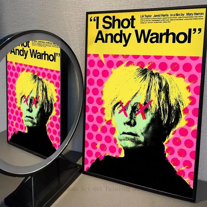 A-Andy W-Warhol-Affiche imprimée sur toile HD, Art mural, Convient pour 73, Bar, Maison, Salon, Sall