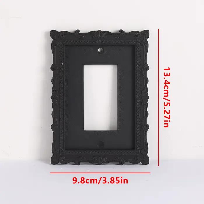Tableau de commutation noir rétro 1 pièce, Design classique, adapté à la décoration de la maison et