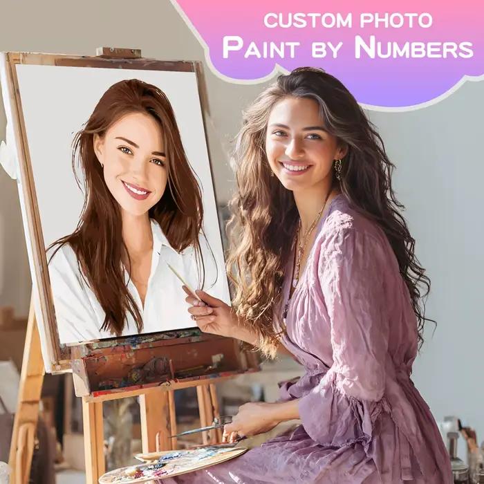 Peinture personnalisée par numéros, cadre Photo de Couple, décorations murales modernes, cadeau de b