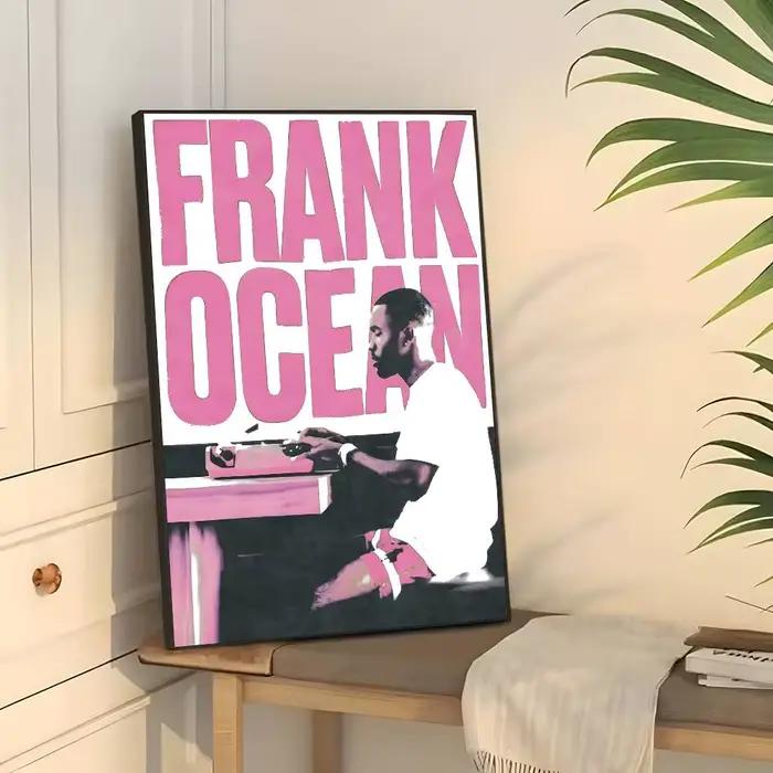 Affiche murale Hip Hop a-artiste Frank o-océan, art imprimé adapté au salon, chambre à coucher, bar,
