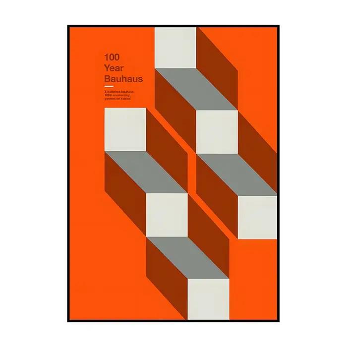 Bauhaus exposition affiche Art Inspiration impression toile peinture rétro abstrait mur Art photo po